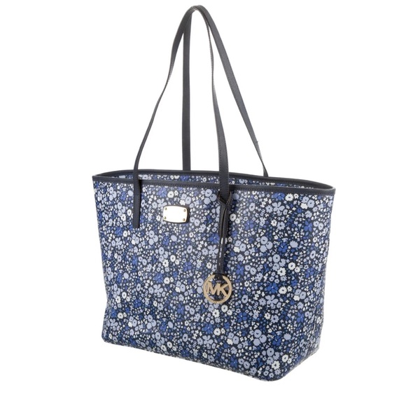 Michael Kors Floral Coated Canvas Tote Bag EUC - Picture 5 of 6